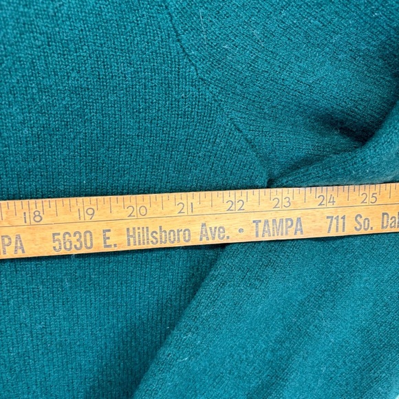 (2) Vtg Polo Ralph Lauren Sweater XL Mens Green/Gray Lambs Wool Pull Over V Neck - Picture 7 of 15